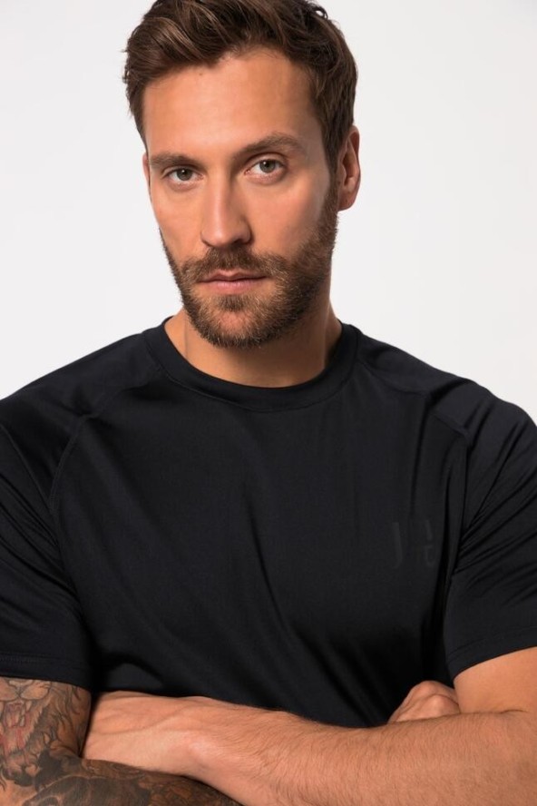 Męski T-shirt tenis rękaw 1/2 boczne nadruki materiał szybkoschnący