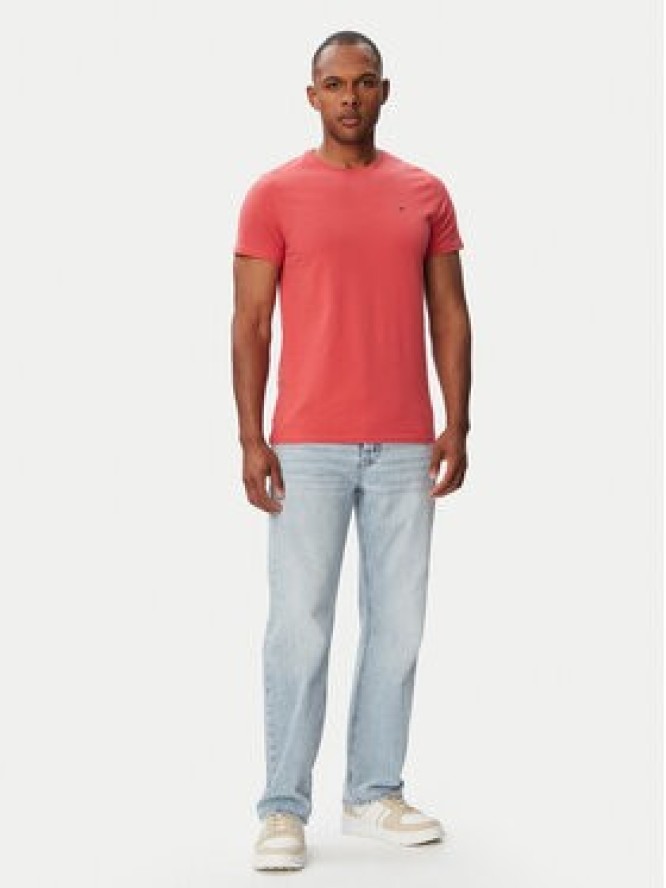Tommy Jeans T-Shirt DM0DM04411 Czerwony Slim Fit