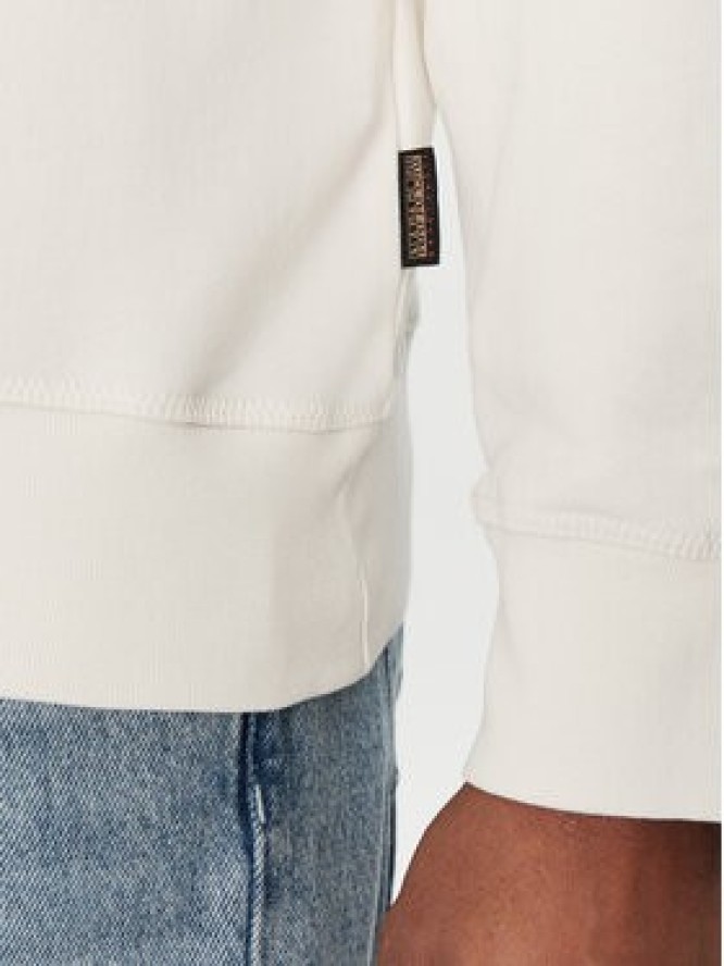 Napapijri Bluza B-Saturnia NP0A4ICHN1A1 Biały Regular Fit