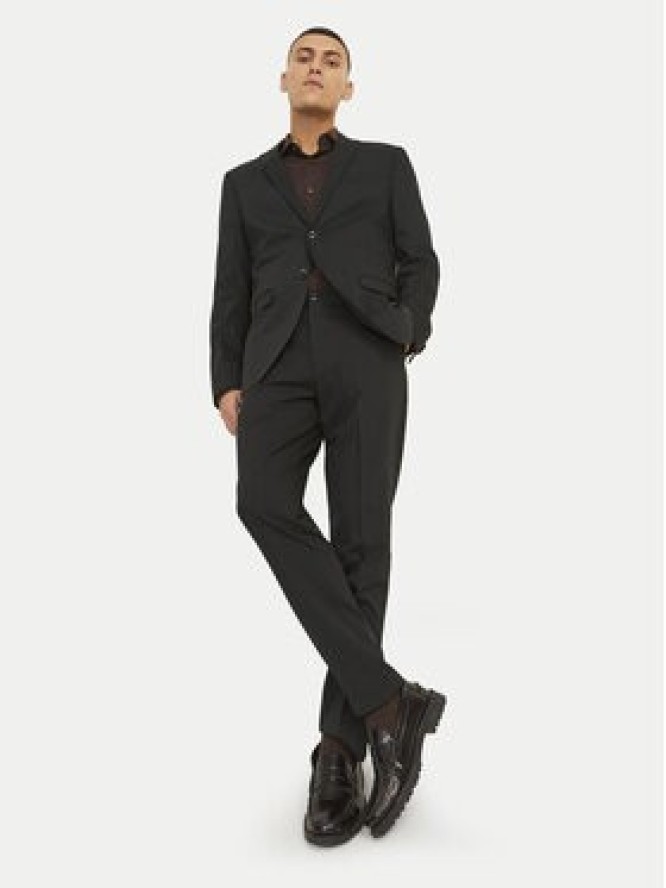 Jack & Jones Spodnie garniturowe Franco 12199893 Czarny Super Slim Fit