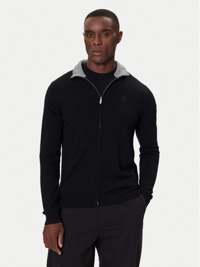 KARL LAGERFELD Kardigan 655004 554399 Czarny Slim Fit