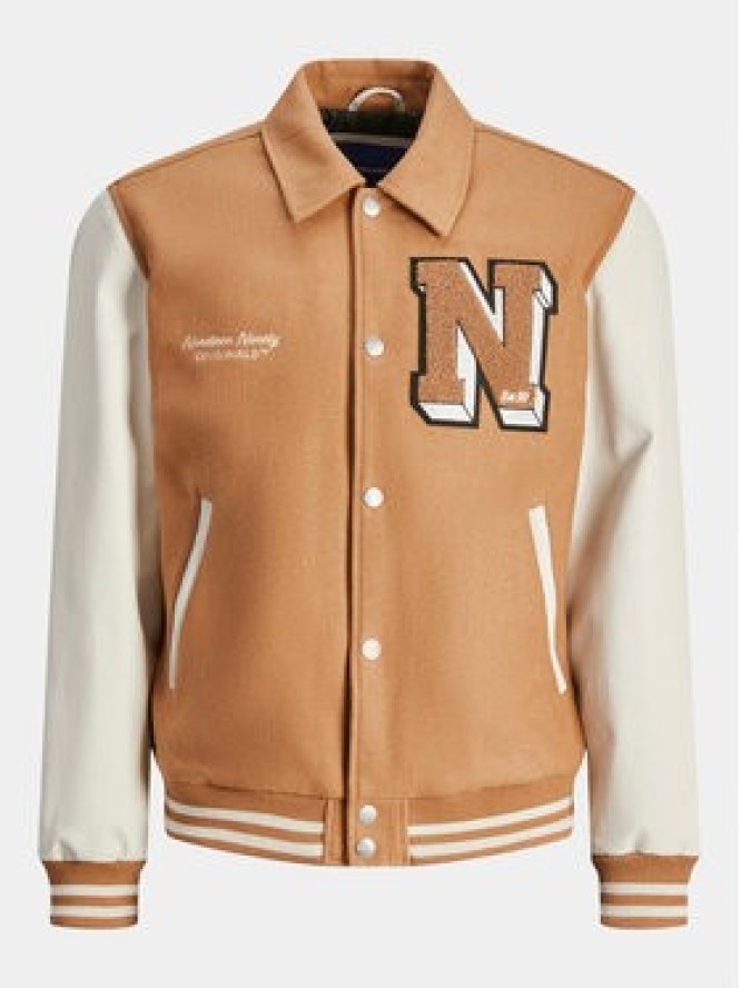 Jack & Jones Kurtka bomber Carter 12260455 Beżowy Regular Fit