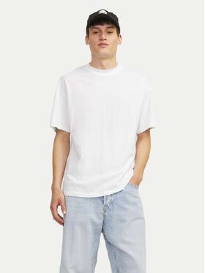 Jack & Jones Komplet t-shirtów Bradley 12264845 Biały Wide Fit