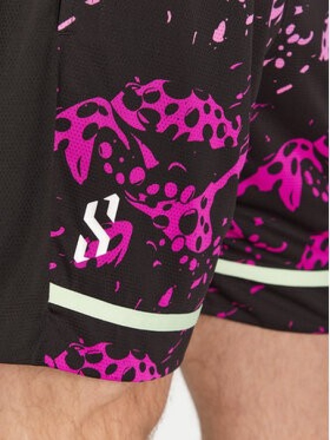 Puma Szorty sportowe Scoot Purple Lab 631671 Czarny Regular Fit