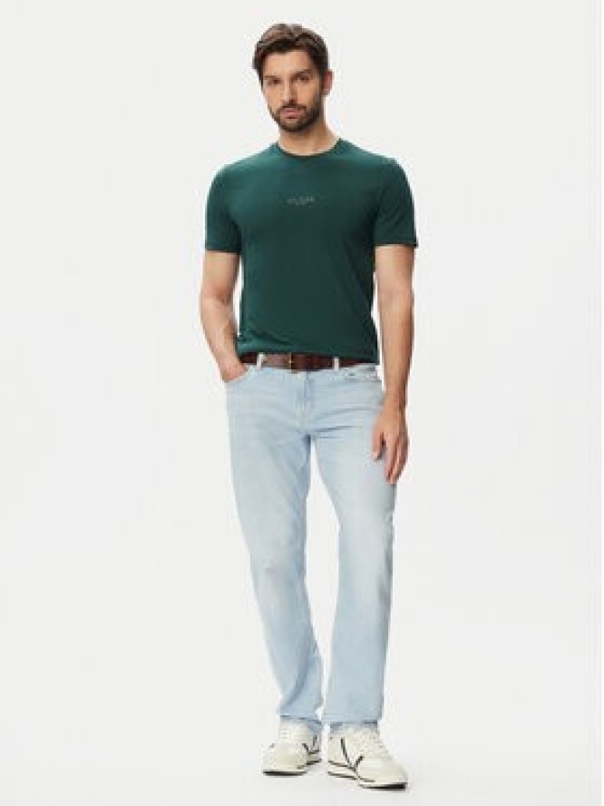 Guess T-Shirt M2YI72 I3Z14 Zielony ciemny Slim Fit