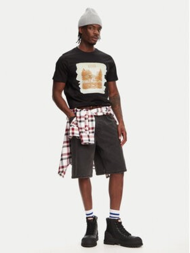 Hunter T-Shirt Duart Graphic HARM0033251 Czarny Regular Fit