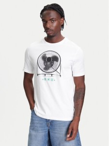 United Colors Of Benetton T-Shirt 3BL0U10AG Biały Relaxed Fit