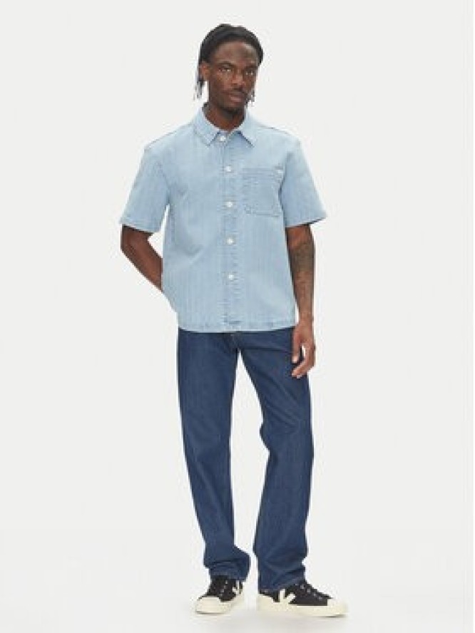 Mustang Koszula jeansowa Phoenix 1016653 Niebieski Boxy Fit