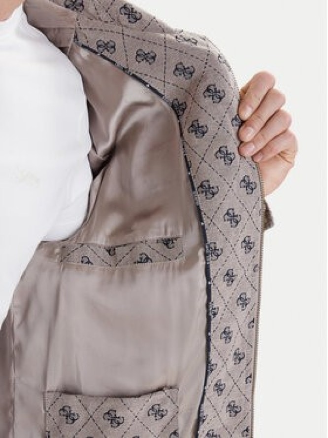 Guess Kurtka przejściowa M6GL05 W1661 Beżowy Classic Fit