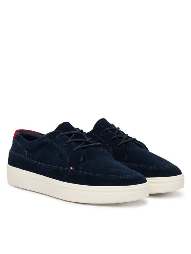 Tommy Hilfiger Sneakersy Hilfiger Light Hybrid Suede Shoe FM0FM05788 Granatowy