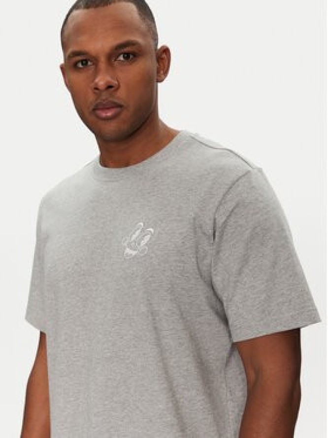 adidas T-Shirt JN7031 Szary Loose Fit