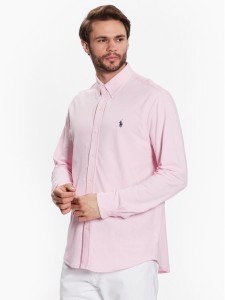 Polo Ralph Lauren Koszula 710654408101 Różowy Slim Fit