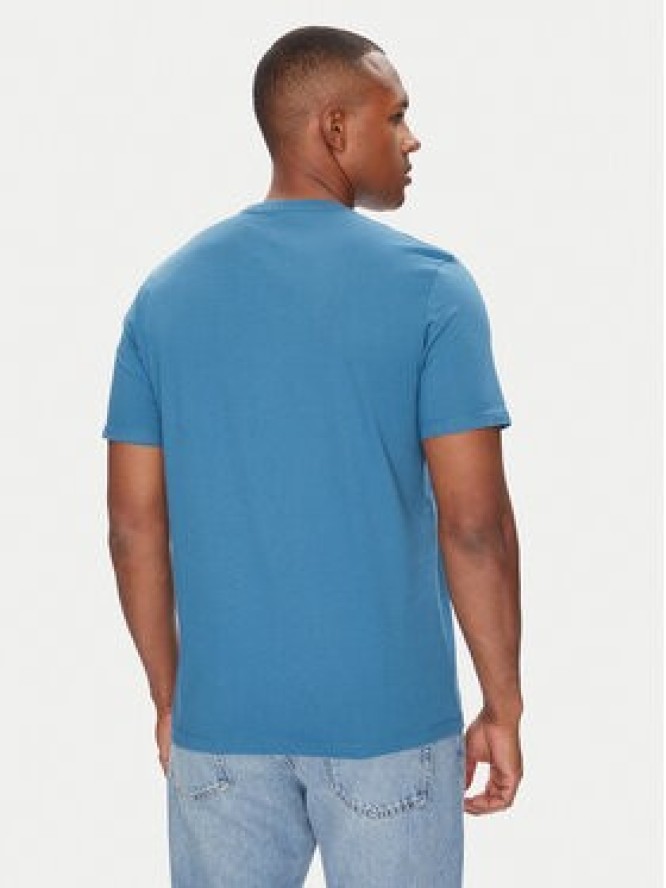 Calvin Klein T-Shirt Outline Tape Graphic LV04RC852G Niebieski Regular Fit