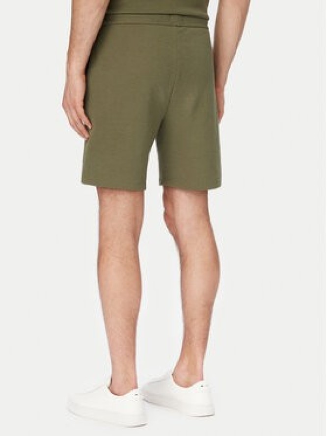 BOSS Szorty sportowe Waffle 50535884 Zielony Regular Fit