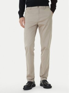 Calvin Klein Chinosy LV040EM633 Beżowy Slim Fit