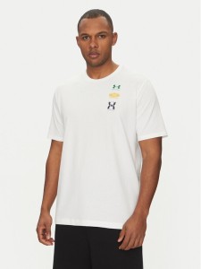 Under Armour T-Shirt EVOL Logo 1390165 Biały Regular Fit