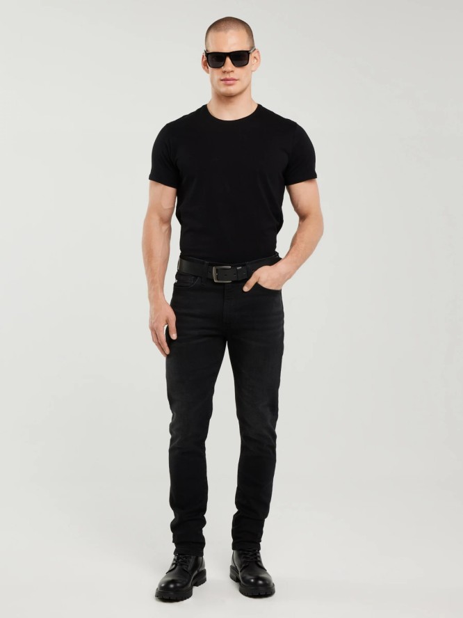 Jeansy męskie czarne Terry Carrot 956