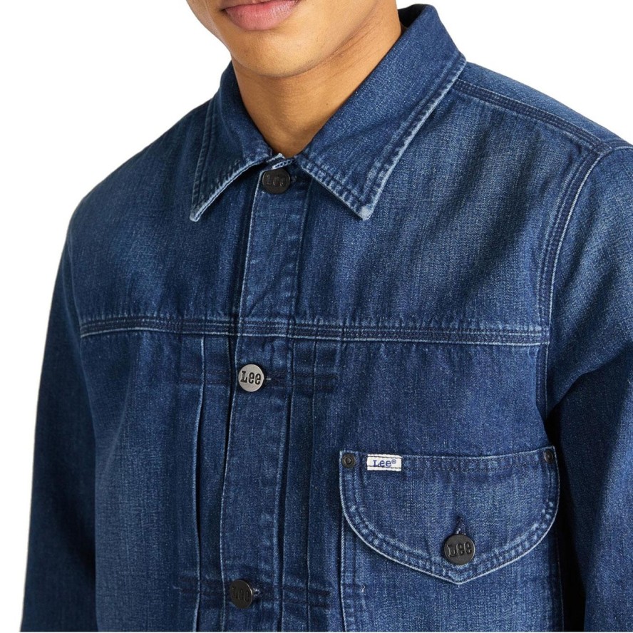 LEE COWBOY JACKET MĘSKA KURTKA JEANSOWA REGULAR FIT L87OKEZR 112122937