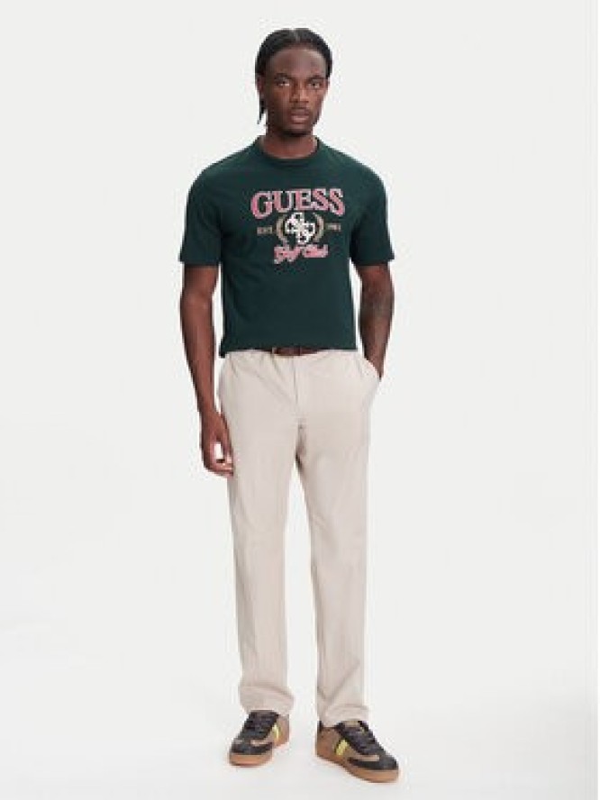 Guess T-Shirt M5YI22 K8FQ4 Zielony Regular Fit