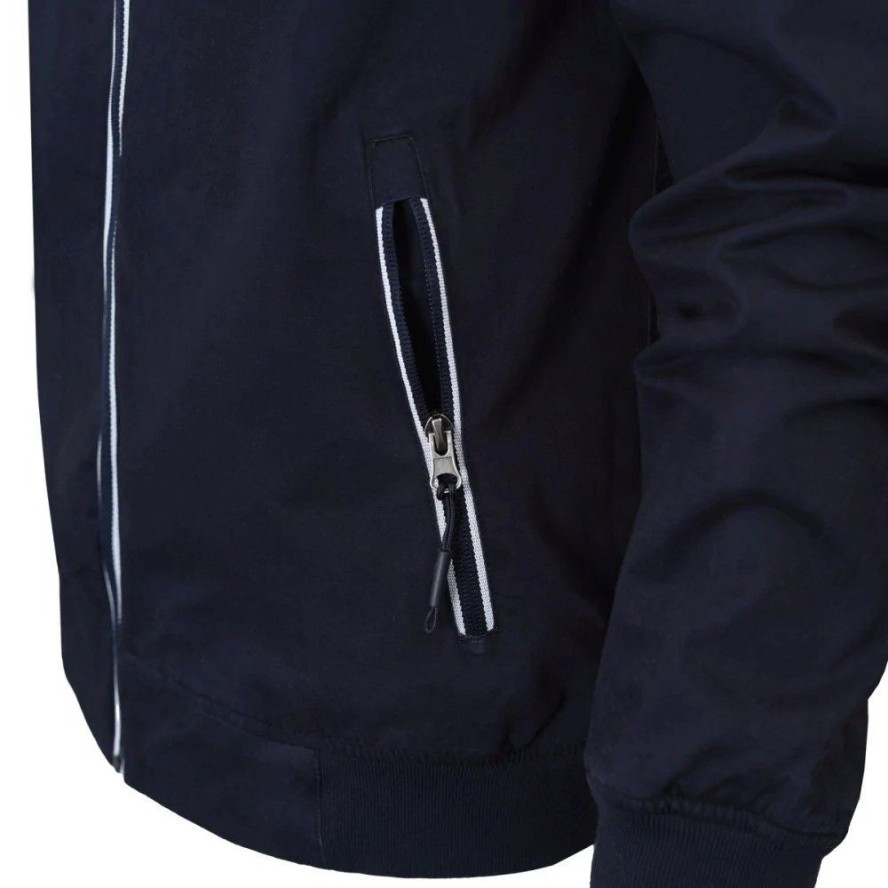 Lekka Przejściowa Kurtka, Wiatrówka - Pako Jeans - Granatowa