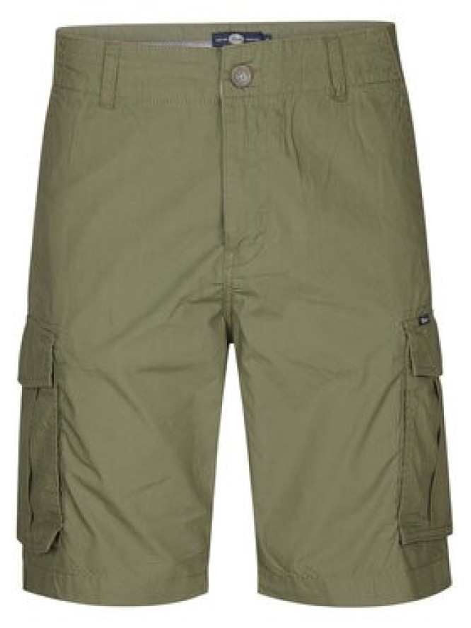 Petrol Industries Szorty materiałowe M-1050-SHO600 Zielony Cargo Fit