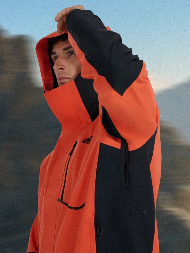 4F Kurtka trekkingowa membrana 10000 męska - czerwona XL