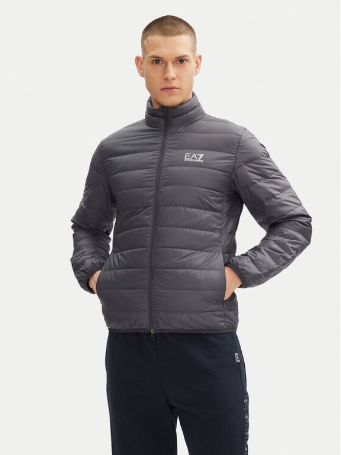EA7 Emporio Armani Kurtka puchowa 8NPB23 PNGPZ U8115 Szary Regular Fit