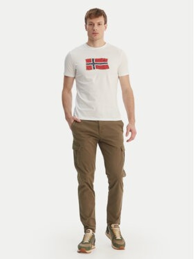 Napapijri T-Shirt S-Mahsa NP0A4FZB Biały Regular Fit