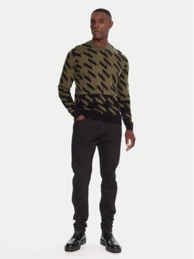 KARL LAGERFELD Sweter 655022 554305 Zielony Regular Fit