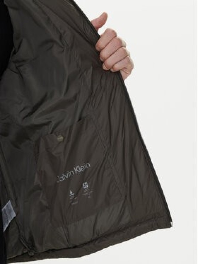 Calvin Klein Kurtka puchowa LV04LD529G Brązowy Regular Fit
