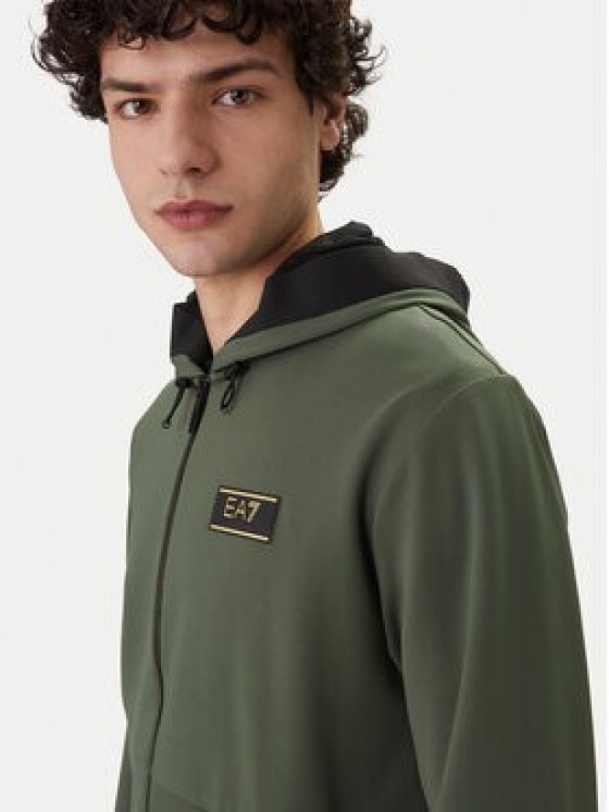 EA7 Emporio Armani Bluza 7M001335 AF16658 U7260 Zielony Regular Fit