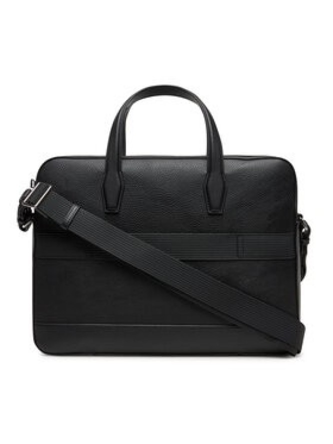 Tommy Hilfiger Torba na laptopa Th Central Slim Computer Bag AM0AM13484 Czarny