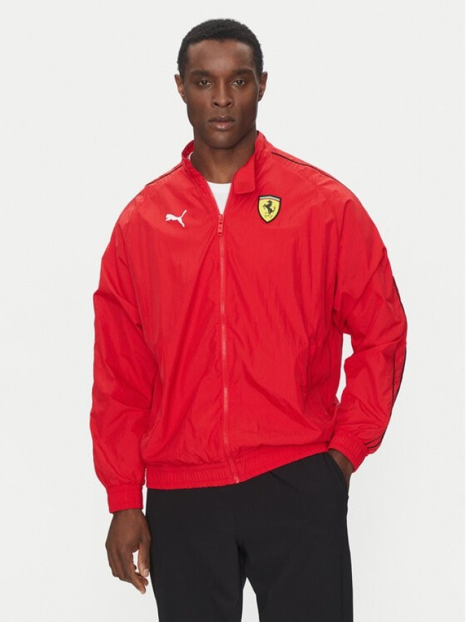 Puma Kurtka przejściowa Ferrari Race T7 630215 Czerwony Regular Fit
