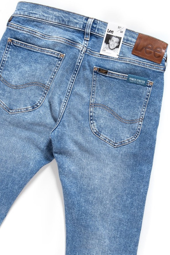 LEE LUKE MĘSKIE SPODNIE JEANSOWE JEANSY DŻINSY URBAN MID L719ROUT 112119409