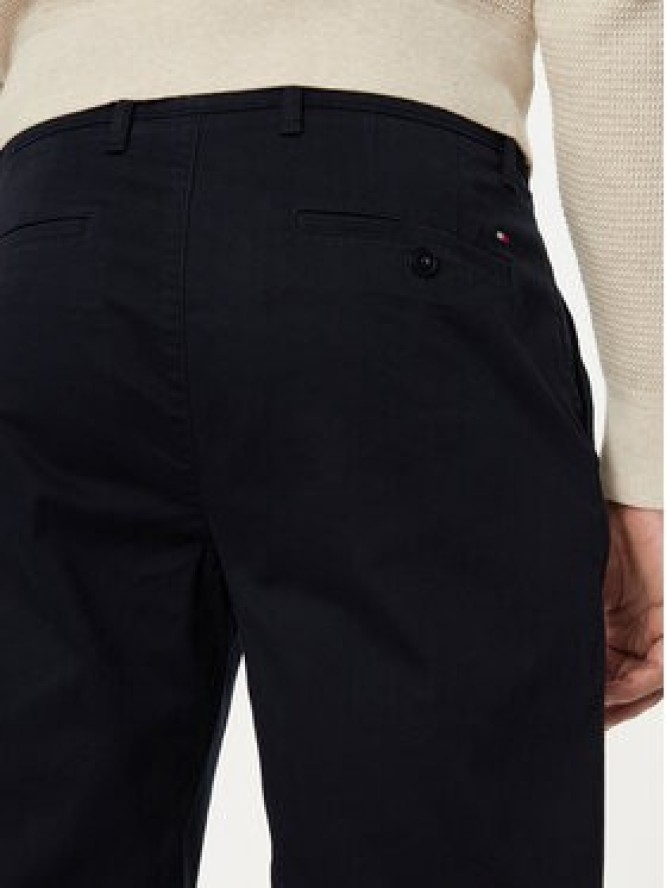 Tommy Hilfiger Chinosy Denton MW0MW37873 Granatowy Slim Fit