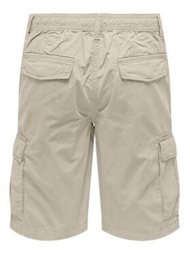 Only & Sons Szorty materiałowe Loc Cargo 22029214 Beżowy Regular Fit