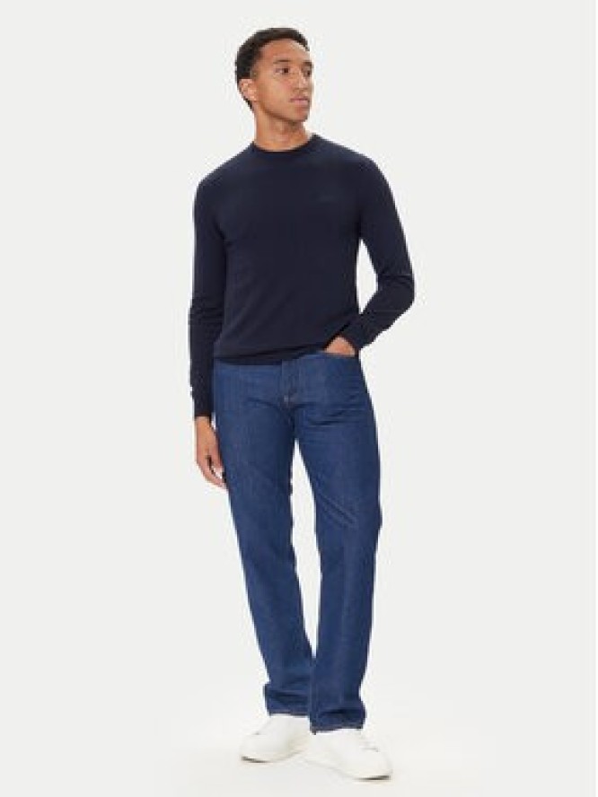 Guess Sweter M5YR26 Z0122 Granatowy Slim Fit