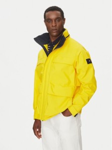 Tommy Hilfiger Kurtka przejściowa Regatta Mid Length Jacket MW0MW39200 Żółty Loose Fit