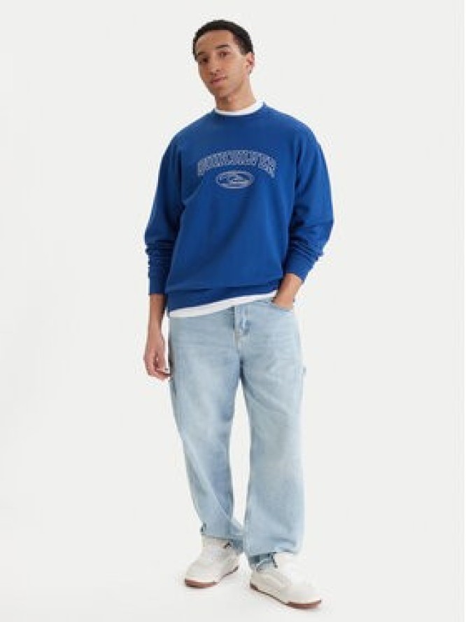 Quiksilver Bluza New Iconic EQYFT05206 Niebieski Oversize