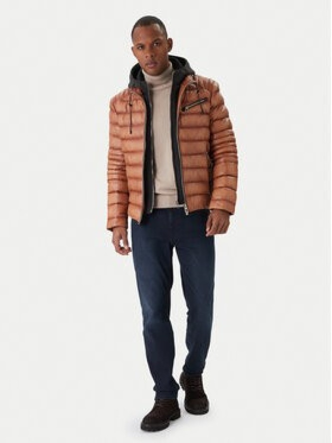 Milestone Kurtka skórzana Ms Apollo 531068 60510 Miedziany Regular Fit