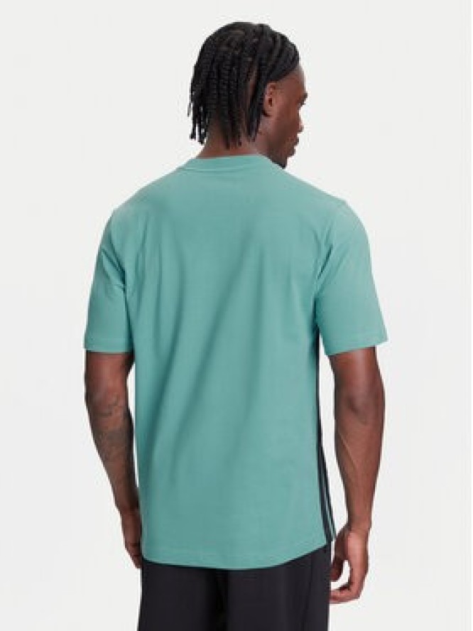 adidas T-Shirt Essentials 3-Stripes JX0732 Turkusowy Regular Fit