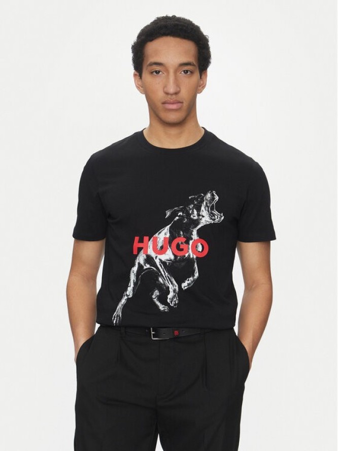 Hugo T-Shirt Deyladec 50530607 Czarny Oversize