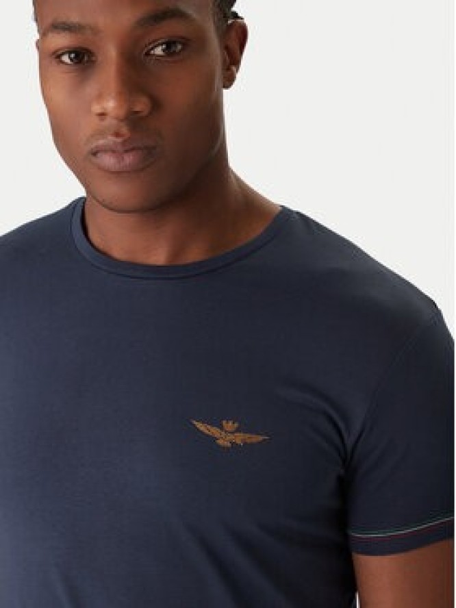 Aeronautica Militare Komplet t-shirtów AM1UTI003B Granatowy Slim Fit