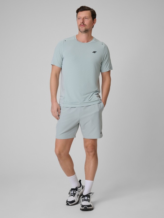 4F Spodenki treningowe szybkoschnące męskie - miętowe XXL