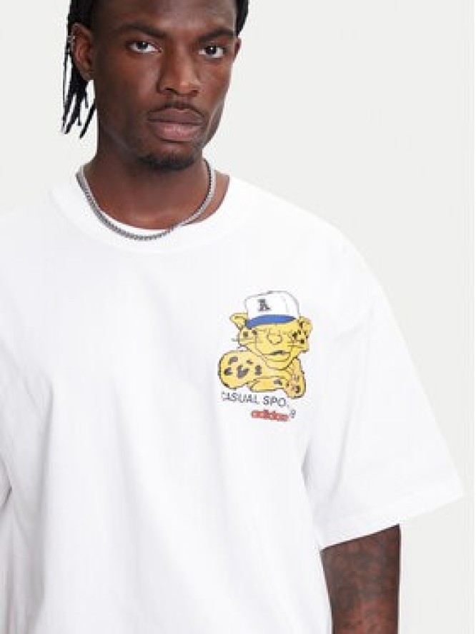 adidas T-Shirt Wabash JW0158 Biały Oversize