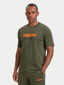 EA7 Emporio Armani T-Shirt 7M002415 AF10375 U7014 Zielony Regular Fit