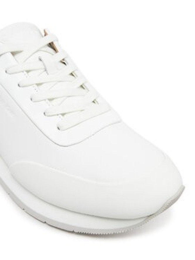 Calvin Klein Sneakersy Low Prof Runn Laceup Rubb Lth HM0HM01707 Biały