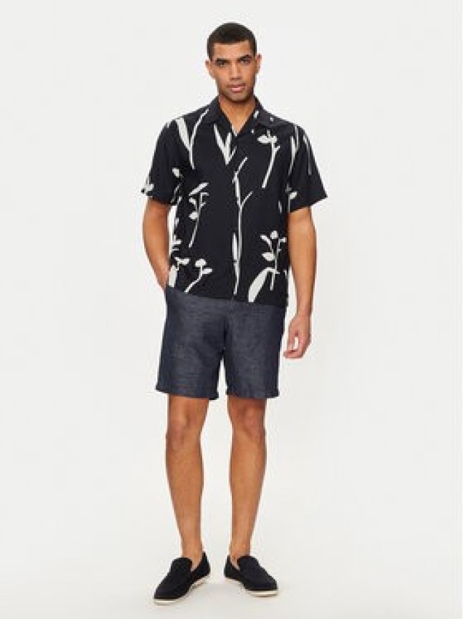 Selected Homme Koszula Slhrelax-Rajesh 16091066 Granatowy Relaxed Fit