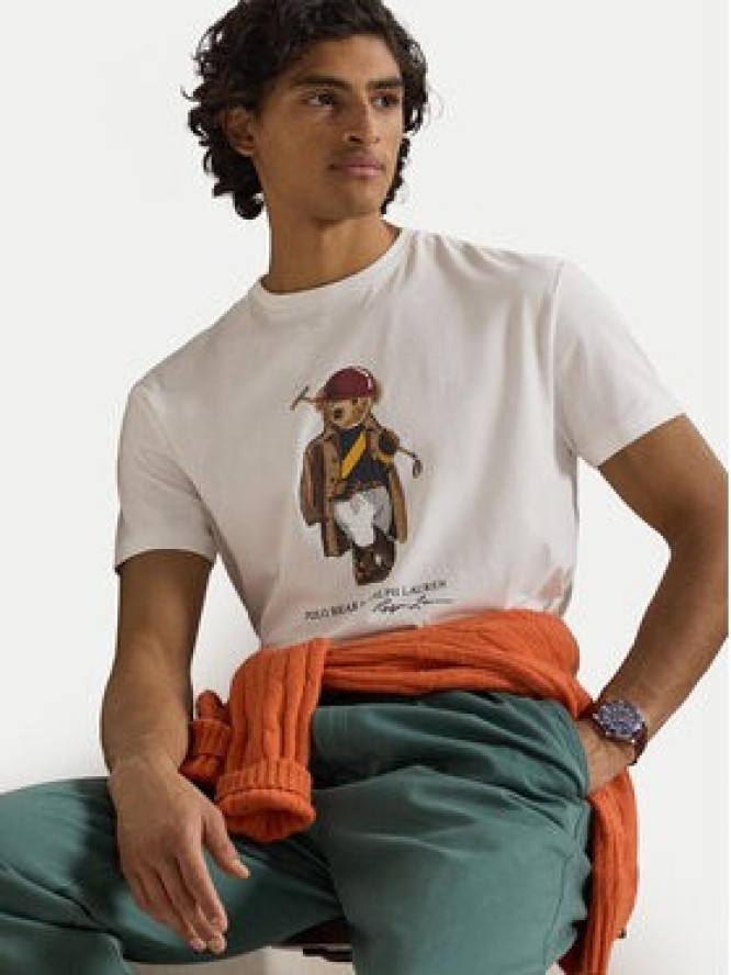 Polo Ralph Lauren T-Shirt 710B16611001 Biały Slim Fit