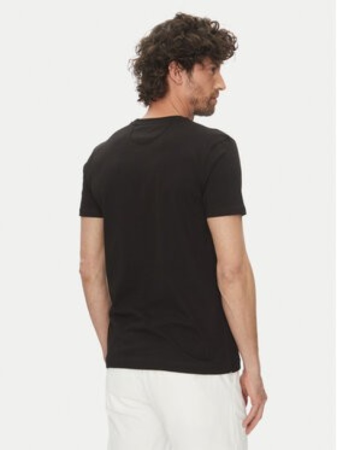 La Martina T-Shirt Vernie MAR009 JS206 Czarny Regular Fit